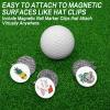 FINGER TEN Golf Ball Markers 3 Pcs with 3 Pack Hat Clip Women Value Gift Set, Mark Pattern USA, Eagle, Ribbon in Choice for Men Kid (3 Funny Golf A) view 4
