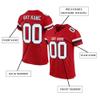 Custom Football Jersey Personalized Stitched/Printed Team Name & Number Sports Uniform for Men Women Youth Red,White view 2