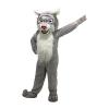 White Wildcat Mascot Costume Cartoon Adult Cosplay view 4