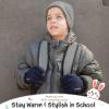 Kids Winter Gloves for Boys Girls Children Toddler Thermal Wool Knit Gloves with Insulated Fleece Lining Keep Hand Warm Gift view 2
