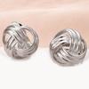 JOLCHIF Love Knot Clip On Earrings for Women 18K Platinum Plated Non Piercing Press on Earrings view 3