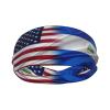 Vuquis Nicaragua America Flag Headbands Sports Non-Slip Tennis Workout Sweat Bands For Women Men view 2