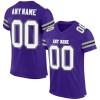 Custom Football Jersey Personalized Stitched/Printed Team Name & Number Sports Uniform for Men Women Youth Purple view 1