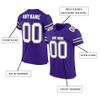 Custom Football Jersey Personalized Stitched/Printed Team Name & Number Sports Uniform for Men Women Youth Purple view 2