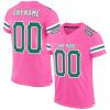 Custom Football Jersey Personalized Stitched/Printed Team Name & Number Sports Uniform for Men Women Youth Pink,Green view 1