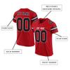 Custom Football Jersey Personalized Stitched/Printed Team Name & Number Sports Uniform for Men Women Youth Red,Black view 2