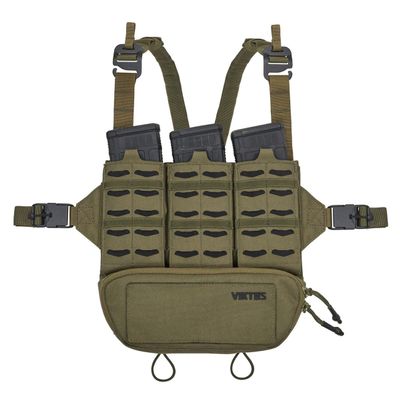 VIKTOS Taculus MX Tactical Versatile Durable Adjustable Waterproof Elastic Webbing EDC Vest Chest Rig with Belly Pouch, Ranger