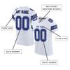 Custom Football Jersey Personalized Stitched/Printed Team Name & Number Sports Uniform for Men Women Youth White,Blue view 2