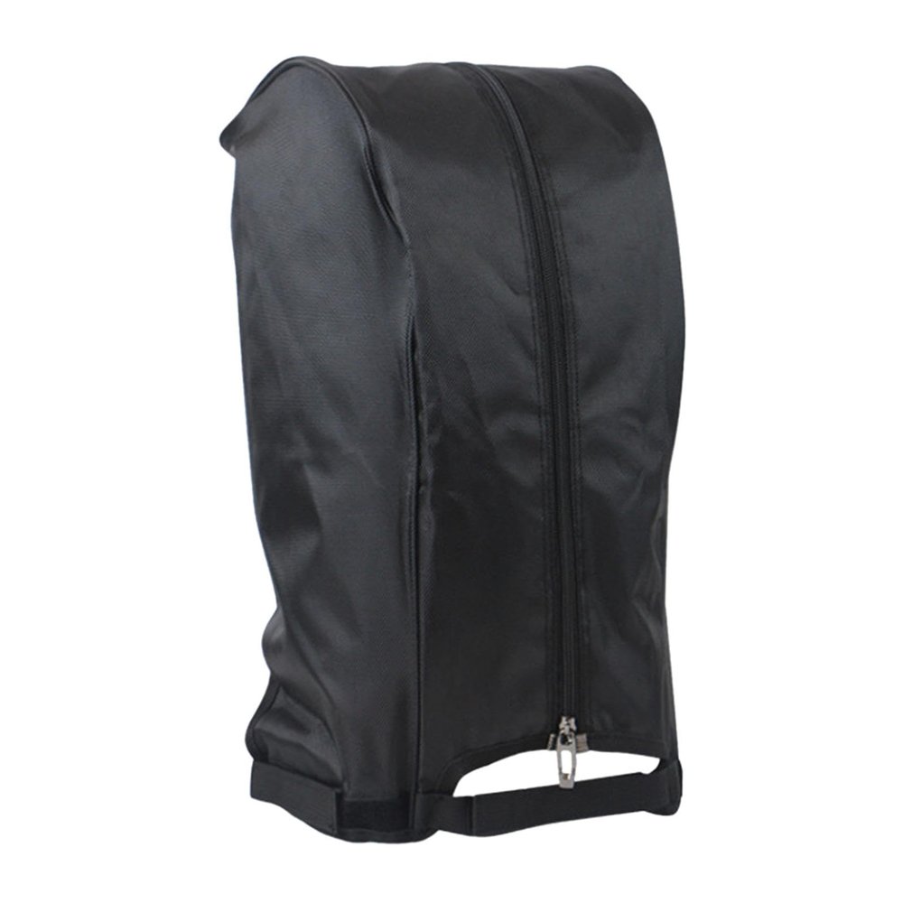 Golf Bag Caps Protective Cover Hood Protection Portable with Zipper Club Bags Raincoat Golf Accessory for Golf Bag Golf Push Carts Equipment (Black A)