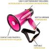 POCHY Bullhorn Megaphones 25 Watt Recording Horn Tour Bullhorn Speaker with Siren Loud Speaker Outdoor Activities Hand Megaphone Speaker Easy to Carry view 2