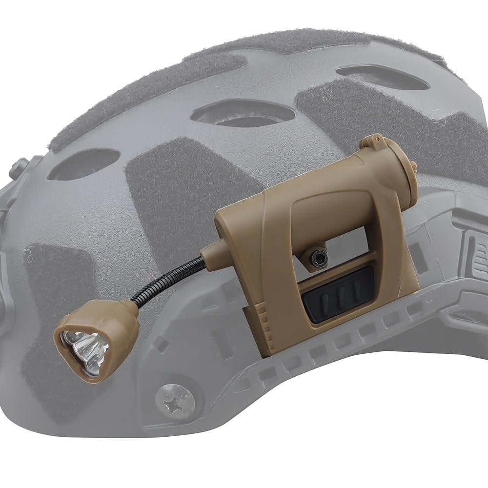 SINAIRSOFT Tactical Helmet Lights Charges Mpls 4 Modes Green Red White IR Laser Outdoor Hunting Fast Helmet Tactical Strobe Light