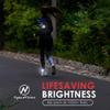 LED Safety Light (2 Pack) - Clip On Strobe/Running Lights for Runners, Dog, Bike, Walking, Boat, Kayak, Stroller and More - High Visibility Accessories for Your Reflective Gear, Bicycle view 3