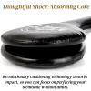 Noamus 2 Pack Taekwondo Kick Pads, Durable Striking Target Paddles, TKD Karate Martial Arts Strike Targets, Kickboxing Training Equipment Sparring Gear for Kids Youth Adult, Black view 4