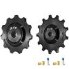DJC 12s Bike Ceramic Bearing Pulley Wheel 2pcs Tension for Rival Force AXS eTap T-Type Di2 11T 12T 13T 14T MTB Road Bike Rear Derailleur for Shimano for Sram(Black 11T and 13T) view 1