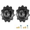 DJC 12s Bike Ceramic Bearing Pulley Wheel 2pcs Tension for Rival Force AXS eTap T-Type Di2 11T 12T 13T 14T MTB Road Bike Rear Derailleur for Shimano for Sram(Black 2pcs 11T) view 1