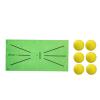 Golf Hitting Mat, Indoor and Outdoor Universal Golf Swing Trainer, Golf Mat Supplies Regular Style+6 Balls view 1