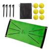 Golf Hitting Mat, Indoor and Outdoor Universal Golf Swing Trainer, Golf Mat Supplies Regular Style+6 Balls view 2