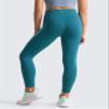 CRZ YOGA Girls Butterluxe Crossover Waist Yoga Leggings - Athletic Sports Casual Pants V Cross Tights Kids Teen Borealis Green X-Large view 3
