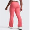 CRZ YOGA Girls Butterluxe Crossover Waist Yoga Flare Leggings - Dance Casual Athletic Pants Bell Bottoms Kids Teen Raspberry Sorbet Small view 3