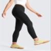 CRZ YOGA Girls Butterluxe Crossover Leggings Black Large view 4
