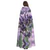 Lavender Flower,Costume Cloak for Adults,Personalized Hooded Cape for Halloween, Cosplay, Stage Costumes, Makeup Parties view 4