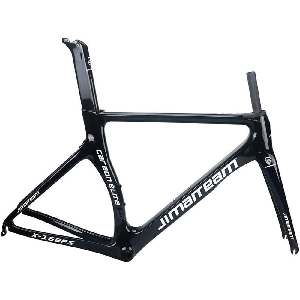 DHNCBGFZ 700c Road Bike Frameset Carbon Racing Bike Frameset C Brake 46/48/50/52/54cm EPS Technology with Fork Headset Seatpost BB92 (Color : A, Size : 54cm)
