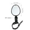 Universal Bicycle Mirror Handlebar Rearview Mirror 360 Rotation Adjustable Handle Bar Mirror For Bicycle Motorcycle Bicycle Rear View Mirrors Handle Bar Mount view 3
