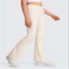 CRZ YOGA Girls Butterluxe Crossover Waist Yoga Flare Leggings - Dance Casual Athletic Pants Bell Bottoms Kids Teen White Apricot Large view 4