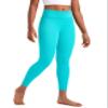 CRZ YOGA Girls Butterluxe Crossover Waist Yoga Leggings - Athletic Sports Casual Pants V Cross Tights Kids Teen (Neon) Spectral Blue X-Large view 1