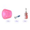 M METERXITY Roller Skate Stopper - Rubber Brake Block Toe Stops, Adjustable with Screwdriver, Apply to Roller Skate (1.46 Inch 1.85 Inch Dia, Clear Pink) view 4