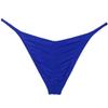 Botmois Men's Ultra Thin Ice Silk Cheeky Briefs Underwear Male Bulge Pouch Pucker Butt Bikinis Underpants String Lingeries Blue XL view 4
