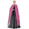 Piggy,Costume Cloak for Adults,Personalized Hooded Cape for Halloween, Cosplay, Stage Costumes, Makeup Parties Black view 3