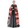 Salmon,Costume Cloak for Adults,Personalized Hooded Cape for Halloween, Cosplay, Stage Costumes, Makeup Parties Black view 3
