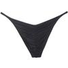Botmois Men's Ultra Thin Ice Silk Cheeky Briefs Underwear Male Bulge Pouch Pucker Butt Bikinis Underpants String Lingeries Black L view 4