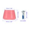 M METERXITY Roller Skate Stopper - Rubber Brake Block Toe Stops, Adjustable with Screwdriver, Apply to Roller Skate (1.46 Inch 1.85 Inch Dia, Pink) view 3