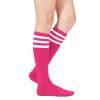 American Trends Women Softball Socks Knee High Tube Socks Long Baseball Soccer Socks for Youth Girls 1 Pack Hot Pink White One Size view 2
