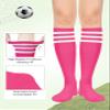 American Trends Women Softball Socks Knee High Tube Socks Long Baseball Soccer Socks for Youth Girls 1 Pack Hot Pink White One Size view 3