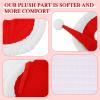 Abbylike 6 Pcs Christmas Horse Saddle Pad Holiday Santa Leg Wraps with Faux Fur Jolly Santa Hat for Horses, and All-Purpose Western Saddle Pad Costume Accessories for Holiday Party view 3