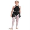 Agoky Girls Lyrical Dance Dress Sleeveless Cutout Ballet Modern Contemporary Dance Costume Gymnastic Skirt Leotard Black 8 Years view 2