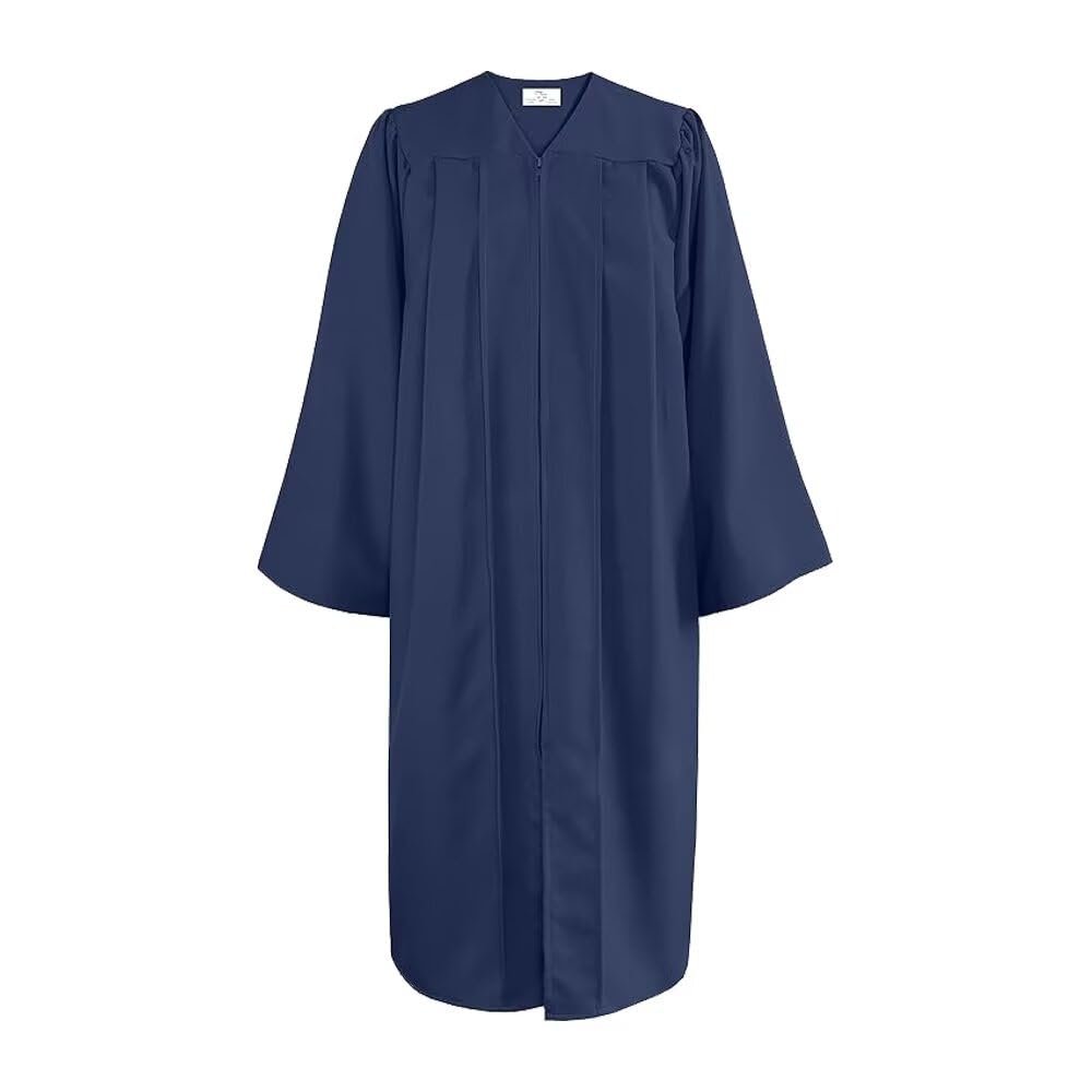 goprety Unisex Matte Choir Robes Graduation Gown Judge Costume Baptismal Robes for Adults