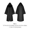 BESPORTBLE Unisex Halloween Capes Vampire Witch Cloak Long Velvet Cloak with Hood for Halloween Cosplay Costume view 3