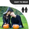 BESPORTBLE Unisex Halloween Capes Vampire Witch Cloak Long Velvet Cloak with Hood for Halloween Cosplay Costume view 4
