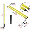 SRNSAEB 1.5m Height Removable Splicing Spring Agility Poles, Portable High Elasticity Soccer Training Equipment with Carry-on Bag for Agility/Speed Training (Size : 20pcs) view 4