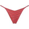 Botmois Men's Ultra Thin Ice Silk Cheeky Briefs Underwear Male Bulge Pouch Pucker Butt Bikinis Underpants String Lingeries Watermelon Red M view 4