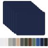 OAZ 8 Pieces 7.87 x 5.9 inch Nylon Repair Patches Nylon Fabric Patch Self-Adhesive Fabric Repair Tape Waterproof Lightweight Outdoor Gear Patch Kit for Down Jacket Clothing Tent Bag (Navy Blue) view 1