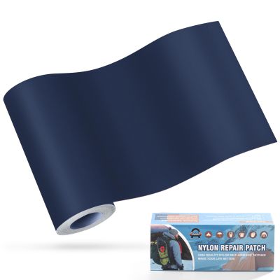 OAZ 3.9 x 63 inch Nylon Repair Patches Nylon Fabric Patch Self-Adhesive Fabric Repair Tape Waterproof Lightweight Outdoor Gear Patch Kit for Down Jacket Clothing Tent Bag (Navy Blue)