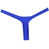 Botmois Men's Striped Ice Silk Bikini Thong Underwear Breathable T-back Minimum Coverage Underpants Slim Pouch Tangas Blue M view 4