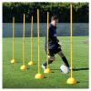 SRNSAEB 5ft/ 1.5m Soccer Training Equipment Agility Poles, 6/12/ 24 Pack Agility Poles Coaching Sticks with Sand/Water Injection Base for Soccer Drills and Training (Size : 6pcs) view 2