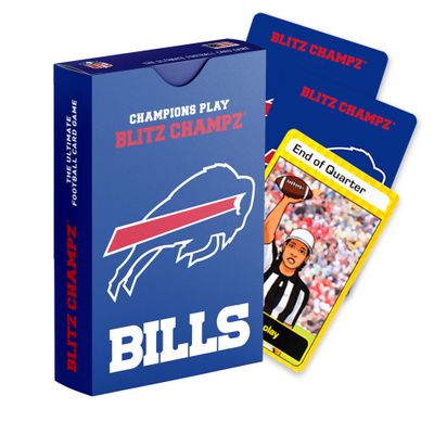Blitz Champz Buffalo Bills  Officially Licensed NFL Playing Cards & Bills Gifts for Men & Women, Fun Travel Card Games for Adults & Kids Ages 7+, Ideal Camping Games for Friends & Family Game Night