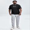 Men Slogan Graphic Tee (Color : Black, Size : XX-Large) view 4